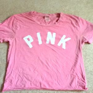 A pink shirt